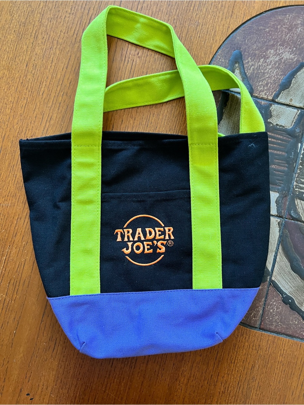 Trader Joe’s Mini Tote Bag Halloween Black, Purple, Green